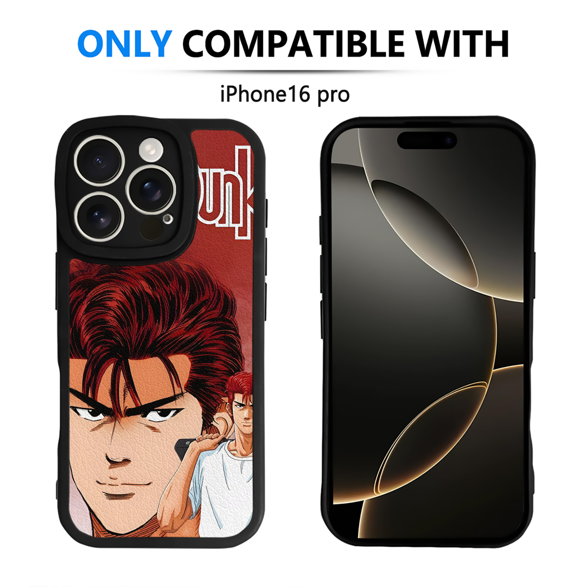 （画像用） SLAM DUNK／スラムダンク 【iPhone 16シリーズ対応】シリコンスマホケース（レザー調） 材質：シリコン